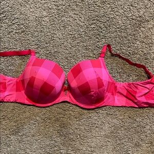 Torrid Vibrant Pink and red Checkered Women's Bra